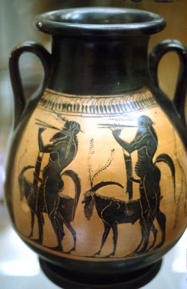 Satyrs with Flutes and Goats