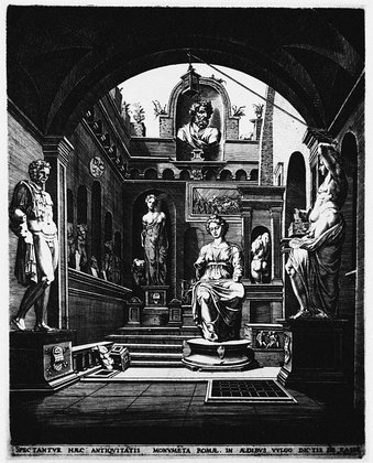 The Statue Court of the Casa Sassi in Rome; The Illustrated Bartsch; Vol 55