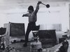 Richard Serra throwing lead, Castelli Warehouse, New York