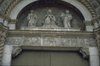 sculpted lintel with scenes from the life of Christ, lunette statues of the Virgin and Child with S. Petronio and Pope Martin V; Porta del Paradiso; San Petronio