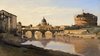 View of Rome: The Bridge and Castel Sant’ Angelo with the Cupola of St. Peter’s