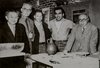 Workshop at the Archie Bay Foundation; From left: Soetsu Yanagi, Bernard Leach, Rudy Autio, Peter Voulkos, and Shoji Hamada