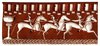 Reconstruction of Murlo (Poggio Civitate) Terracotta Plaque of Horse Race