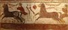 Funerary games of charioteers, wall painting; Tomb X, Paestum, 350 BCE