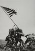 Marines Raising the American Flag on Iwo Jima-"Old Glory goes up on Mount Suribachi