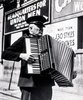 Accordion Player 1939 Salvation Army Street Band San Francisco California