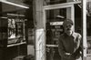 Tom Lloyd, director, in front of the Store-Front Museum, Jamaica, Queens, November 3, 1972