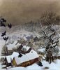 Randegg in the snow with Ravens