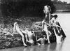 Thomas Eakins and Students Swimming Nude
