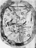 World map illustrating a copy of Higden's Polychronicon, fourteenth century