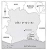 Map of Cote d'Ivorie