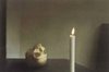 Skull with Candle; Schadel mit Kerze