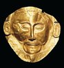 Mask from Shaft Grave V; Mask of Agamemnon; Funerary Mask; Gold Death Mask from Mycenae
