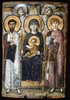 Virgin and Child with Saints and Angels; Virgin (Theotokos) and Chlld between Saint Theodore and George; Virgin and Child enthroned Between Saints and Angels