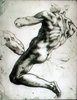 Study for the Nude at Right above the Persian Sybyl