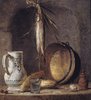 Still Life with a Glazed Jug, Glasses of Water