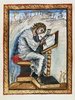 Book of Matthew, Ebbo Gospels; Saint Matthew, from the Gospel Book of Archbisop Ebbo of Reims; Page with Matthew the Evangelist