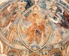 Christ and Apostles.  Painting in the apse.  Priory of Berzé-la-Ville, France