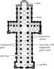 Plan of Durham Cathedral, England