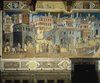 Allegory of Good Government in the City; Fresco, Sala della Pace; Peaceful City