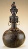 Female figure on a gourd. Luba peoples, Democratic Republic of the Congo