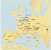 Map of Europe in the Fifteenth Century