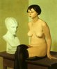 Sitting Nude with Plaster Head
