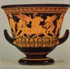 Death of Sarpendon; Red Figure Calyx Krater