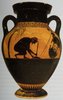 The Suicide of Ajax; Black Figure Amphora
