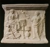 Aphrodite and Eros approach a Bride; Marriage Altar from Taras