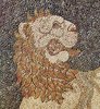 Lion Hunt Pebble Mosaic