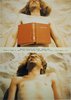 Reading Position for Second Degree Burn, 1970, Stage 1 and Stage 2, book, skin, solar energy, exposure time 5 hours, Jones Beach, New York