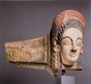 Antefix with head of a woman wearing a diadem