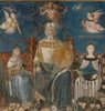 Allegory of Good Government of Town; ; central fresco panel, Sala della Pace