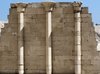 Wall of the North Palace of Djoser; Facade of the North Palace of the mortuary precinct of Djoser; Papyrus-shaped half columns